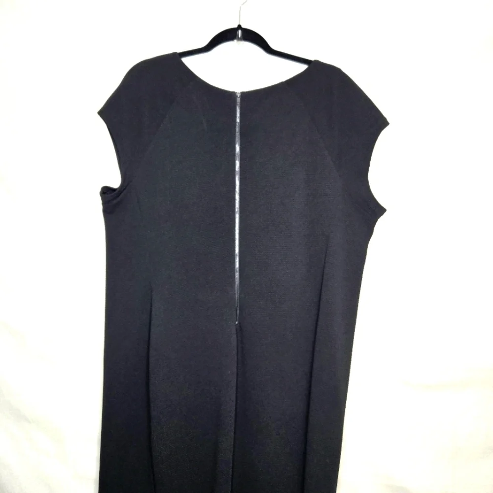 Cato Black Sheath Style Asymetrical hem Dress. 18W - Picture 9 of 13